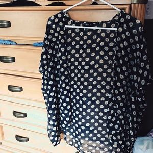 Light floral cardigan